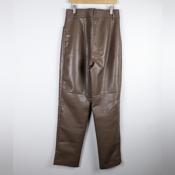 WILFRED Aritzia Funk Pant faux leather high rise size 6 - Picture 4 of 12